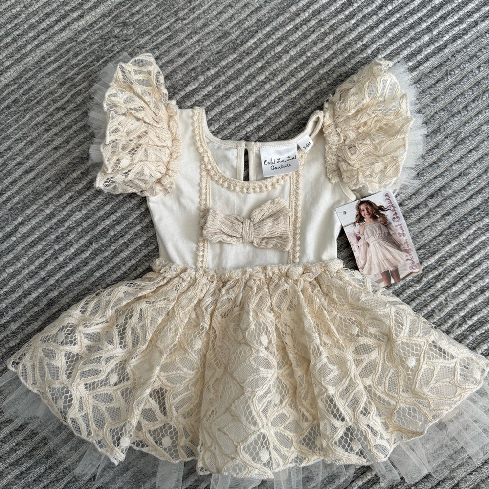 Ooh! La, La! Couture Cream Lace Dress